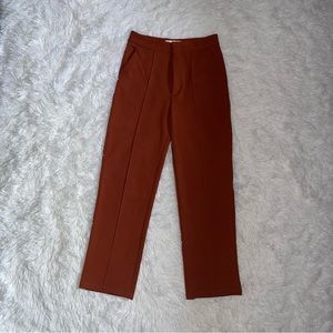 Brown High-waisted Trousers